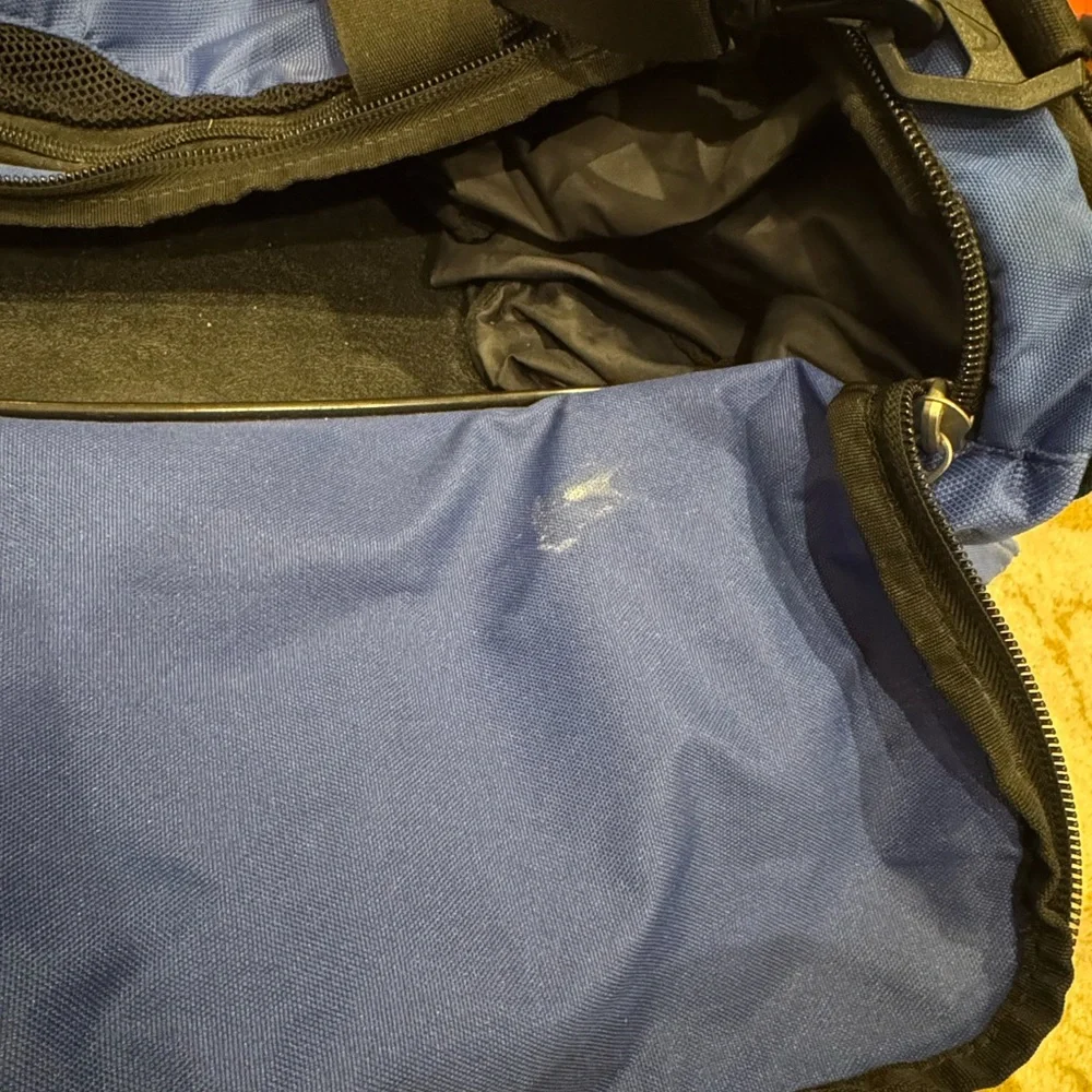Nike Blue and Black Duffel Bag